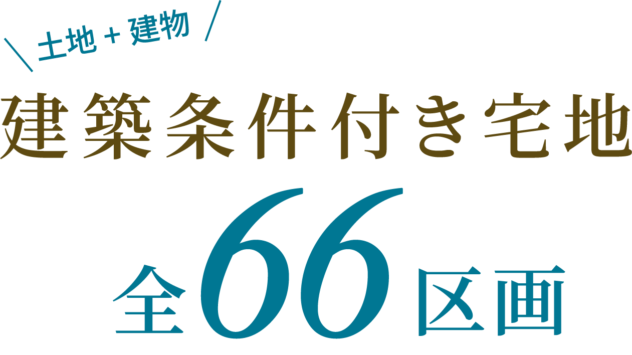 建築条件付き宅地 全66区画