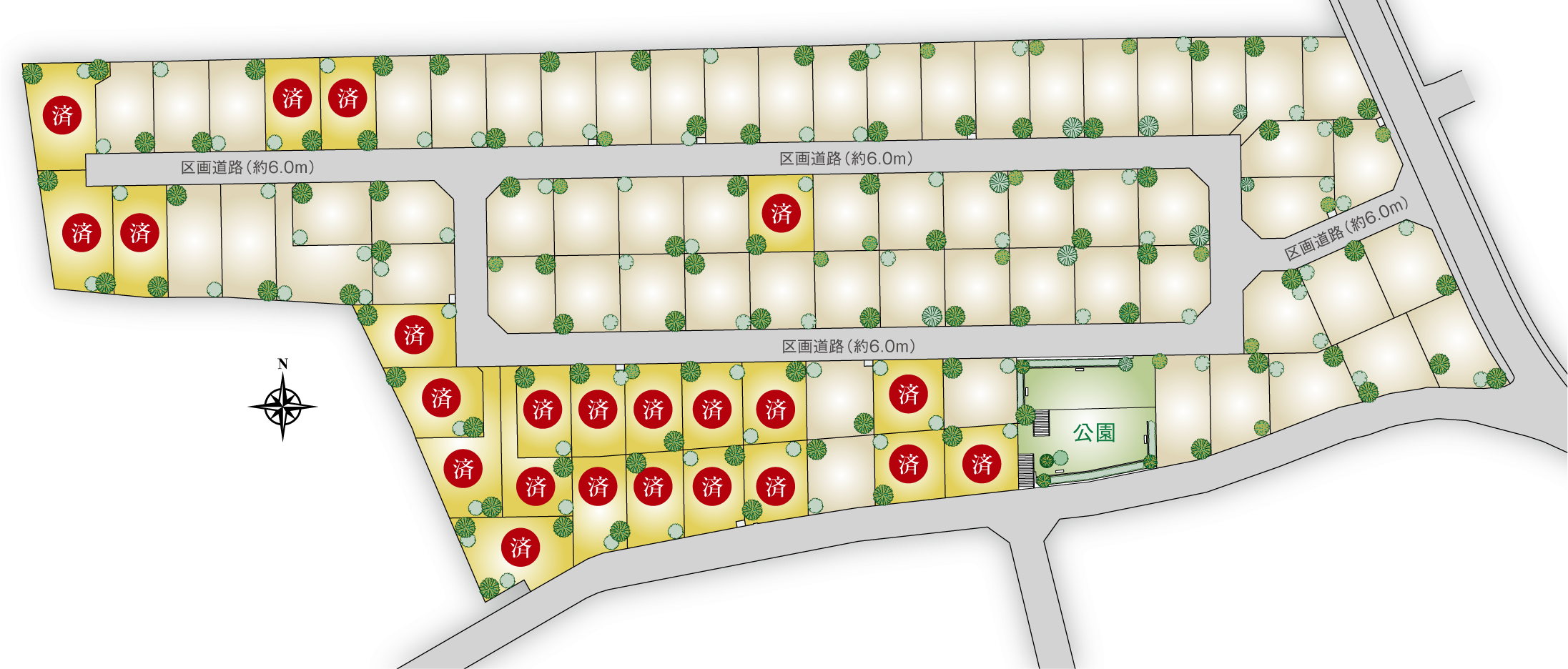 建築条件無し宅地区画図